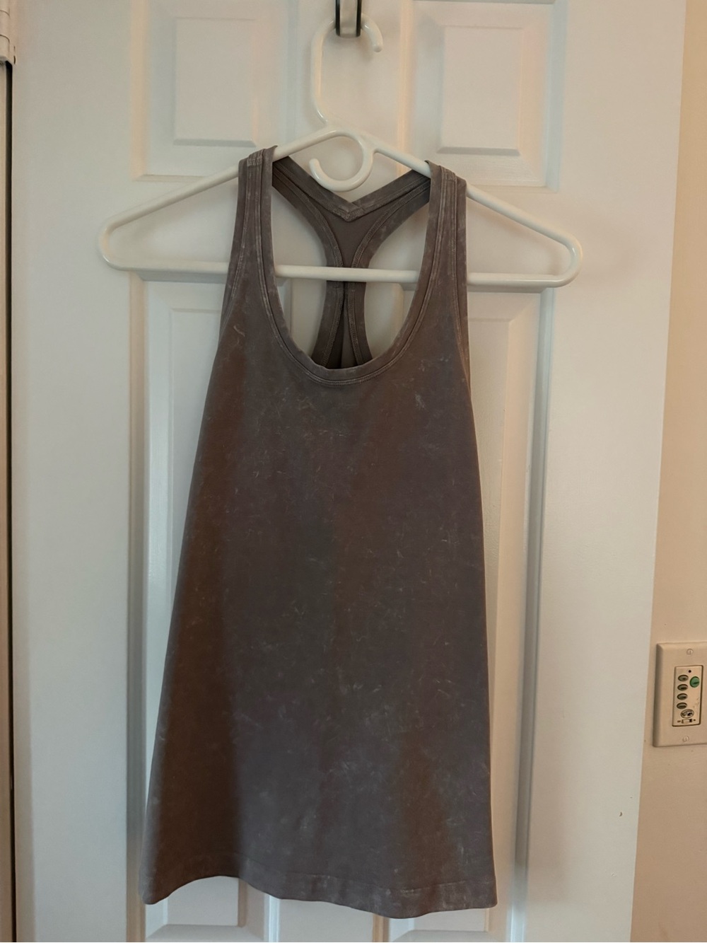 lululemon athletica Washed Gray/mauve Racerback Tank
